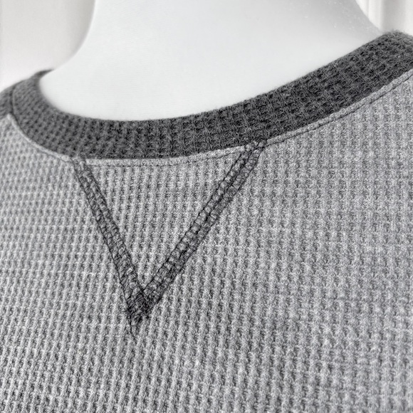 Edikted Me Time Oversized Waffle Top Gray NWOT - Picture 6 of 11